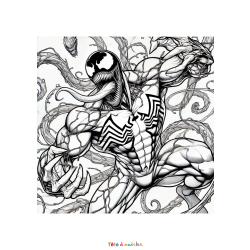 Coloriage Venom gratuit à imprimer