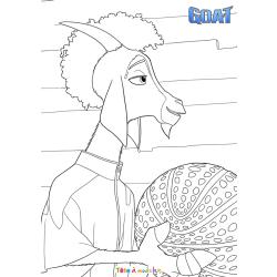 Coloriage goat rigolo à imprimer