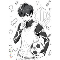 Coloriage Rensuke Kunigami à imprimer gratuitement