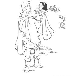 Coloriage mechante reine de Blanche Neige