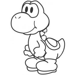 Coloriage de Yoshi rapide