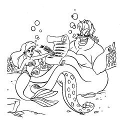 La petite sirène fait un pacte avec Médusa