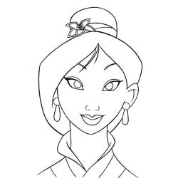 Coloriage de Fa Mulan 