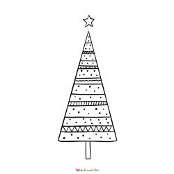 Sapin 09 - Motif à décorer