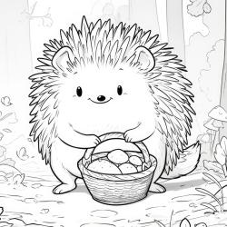 Coloriage herisson : Livre de coloriage du hérisson et du porc épic. Les enfants adorent ce petit animal couvert de piquants, alors imprimez vite les dessins pour que le vôtre puisse les colorier.