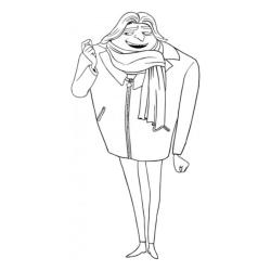 ?Coloriage de Gru à imprimer gratuitement ✅avec Tête à modeler copie