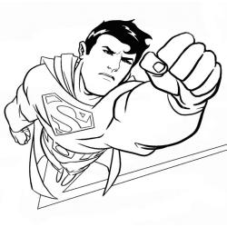 coloriage de superman