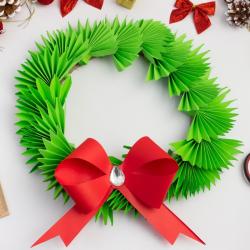 Couronne de Noël en papier