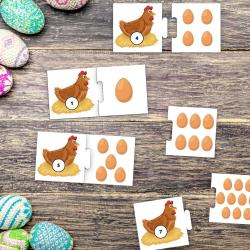 Le puzzle de la poule : un jeu pour apprendre à compter