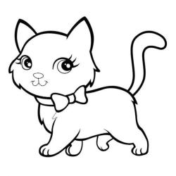 Coloriage chaton en ligne