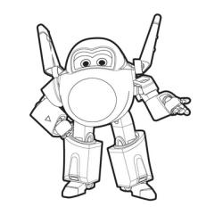 Un dessin à imprimer à télécharger gratuitement de Jérôme de Super Wings copie