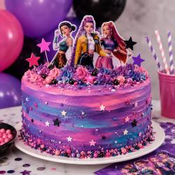 Anniversaire KPop Demon Hunters : comment faire un gâteau facile aux couleurs du film