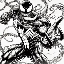 Retrouvez tous nos coloriages de Venom à imprimer gratuitement