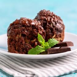 Recette  Muffins aux courgettes et au chocolat