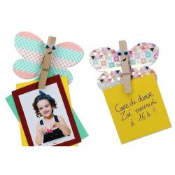 Retrouvez le tuto pour fabriquer un magnet papillon facilement avec les enfants. Une bonne idée d'activité pour le printemps ou la rentrée.