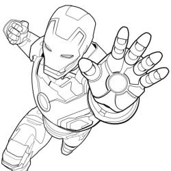Coloriage Iron Man gratuit à imprimer