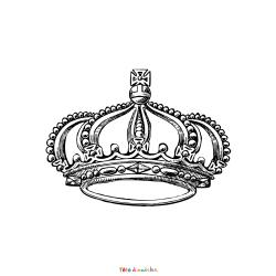 Coloriage d'une couronne de Roi