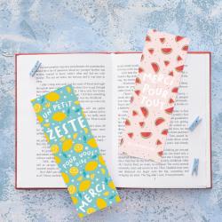 Retrouvez 4 superbes marque-pages trop mignons à imprimer gratuitement pour dire merci au maître, à la maîtresse, à la nounou ou à l'ATSEM des enfants.
