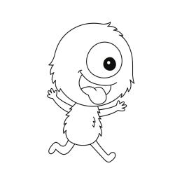 ?Coloriage d'un monstre maternelle à imprimer avec Tête à modeler copie