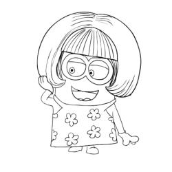 ? Coloriage minion déguisé à imprimer ✅avec Tête à modeler copie copie