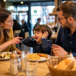 Les phrases à dire que calmer votre enfant au restaurant