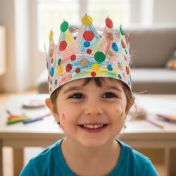 Une couronne de l'épiphanie à imprimer gratuitement