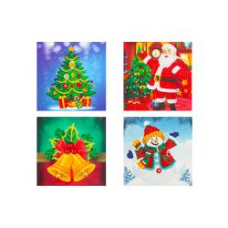 Découvrez les cartes de Noël en Diamond Painting et cette année, offrez des cartes de voeux brillantes à vos proches