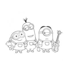 36 coloriages de minions à imprimer gratuitement avec Tête à modeler