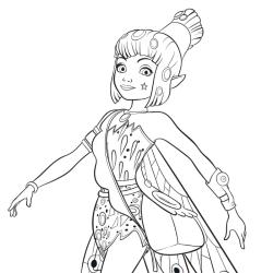 Retrouvez un coloriage de YUKO et imprimez un dessin gratuitement pour tous les petits amoureux de la série et du film MIA et moi. Page 01