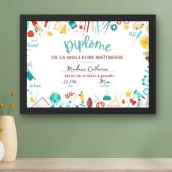 Imprimez le diplôme de la meilleure maîtresse