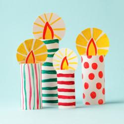 Bougies en carton DIY