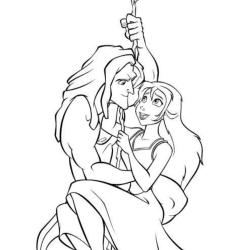 Coloriage Tarzan à imprimer
