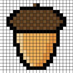 Pixel Art gland d'automne