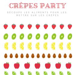 Imprimez gratuitement les aliments pour décorer les crêpes. Activité parfaite pour la Chandeleur et pour faire l'activité Montessori pour les maternelles