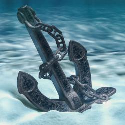 Ancre : Mot du glossaire Tête à modeler. Une ancre est un instrument en métal enchaîné au bateau qui est jeté au fond de l'eau pour retenir un bateau.  Activités associ&am