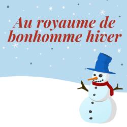 Chanson au royaume de bonhomme hiver. Paroles pour carnet de chants et musique