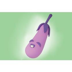 Aubergine en pâte à modeler