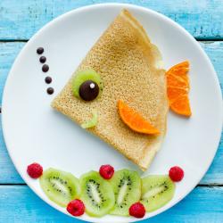 Recette des crêpes en forme de poissons