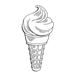 Coloriage de glaces à imprimer