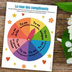 La roue des compliments à imprimer