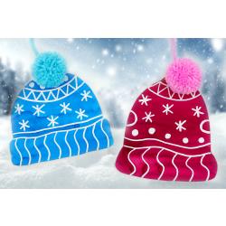 Bonnet et pompon en laine