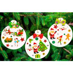 Boules de Noël FACILE avec des gommettes