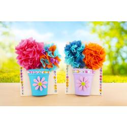 Bouquet de fleurs en papier de soie