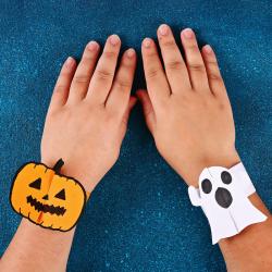 ?Un bracelet citrouille en papier | Tuto Halloween | Tête à modeler