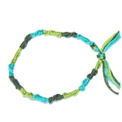 Bracelet tricolore , fils de coton