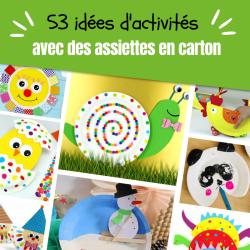 Idées de bricolages à réaliser avec des assiettes en carton ou en plastique. Les assiettes en carton sont faciles à découper et à peindre avec les enfants de tous les âges. Elles sont faciles à transf