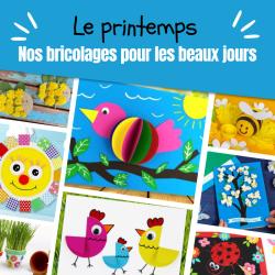 Des bricolages à faire au printemps avec les enfants. Des bricolage à faire, autant pour s'amuser que pour partir à la découverte de cette saison : le printemps. Laissez entrer le printemps dans la ma