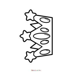 Coloriage d'une couronne des Rois