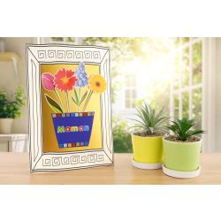 Une activité créative pour la fête des mères : réalisez un tableau fleuri avec les enfants dès 6 ans. Facile, coloré et touchant.