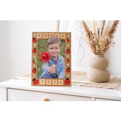 Cadre fleurs effet 3D